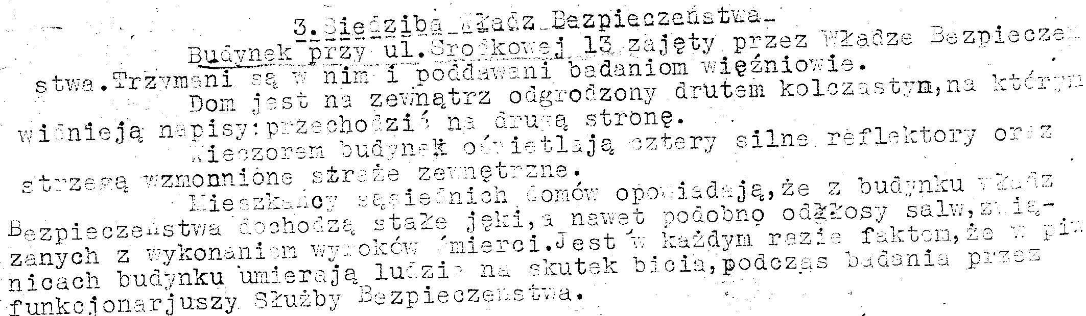 Meldunek siatki wywiadowczej Delegatury Sił Zbrojnych kryptonim Pralnia II z maja – czerwca 1945 r.