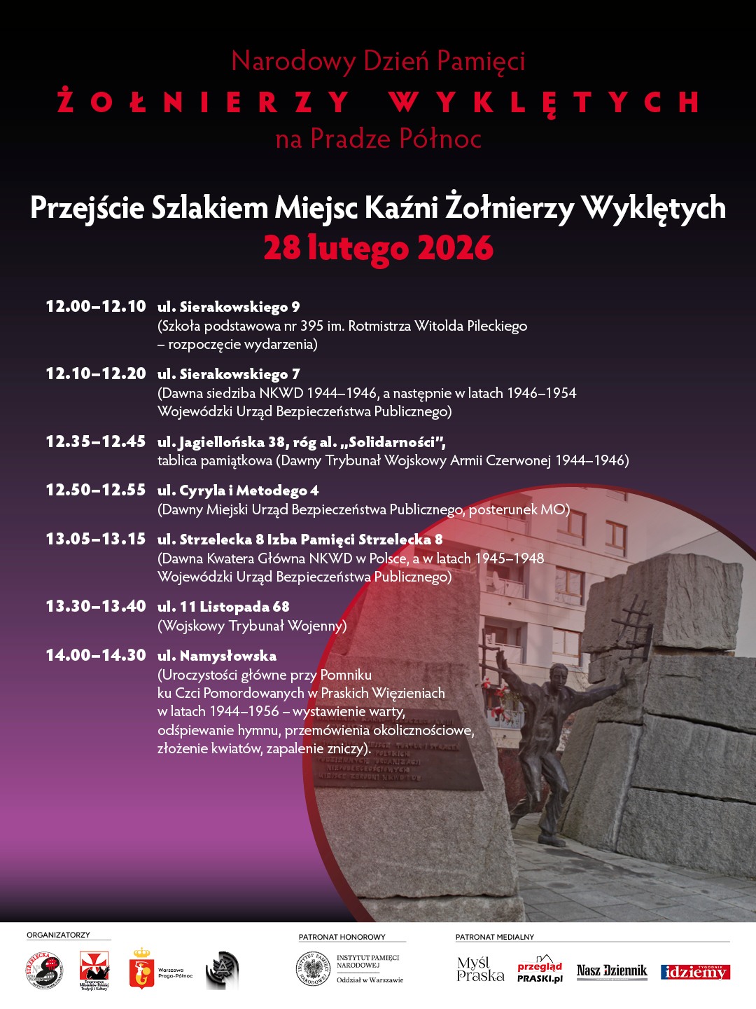 Narodowy Dzień Pamięci Żołnierzy Wyklętych na Pradze Północ