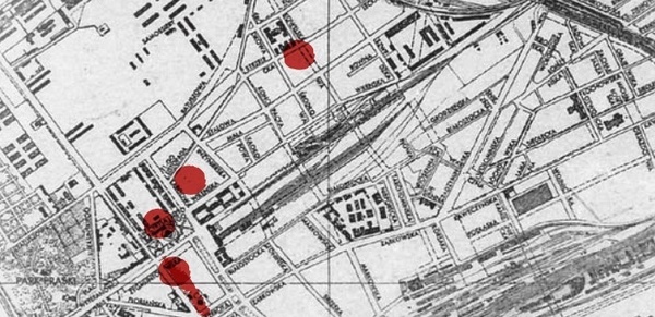 Meldunek siatki wywiadowczej obszaru centralnego: Placówki NKWD i SB na terenie Pragi. Środkowa 13 - Służba....