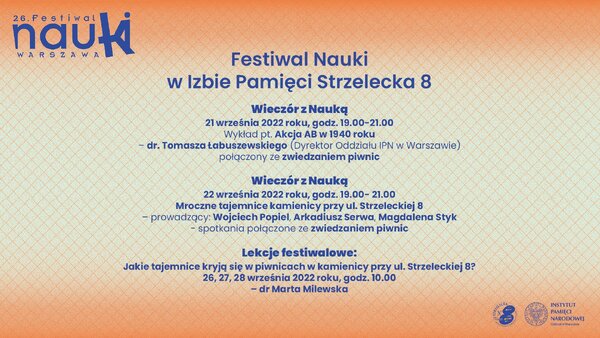 26. Festiwal Nauki, Warszawa 2022